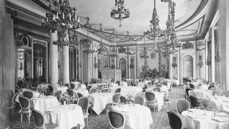 The Ritz Restaurant, pictured in 1906